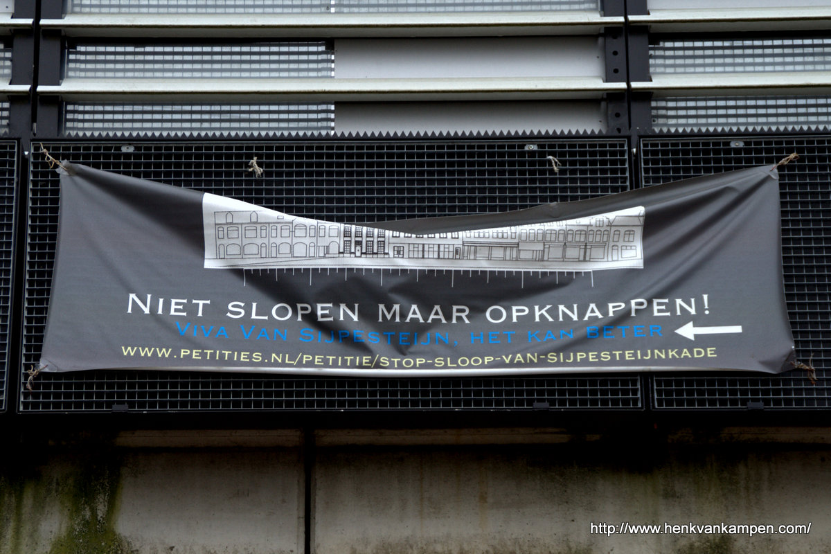 Protesten tegen sloop Van Sijpesteijnkade, Utrecht